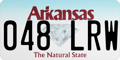 AR license plate 048LRW
