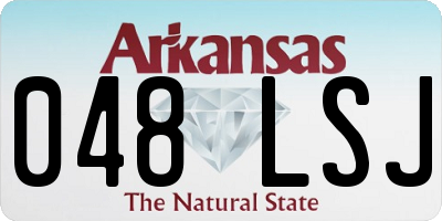 AR license plate 048LSJ