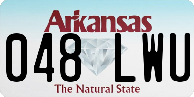 AR license plate 048LWU