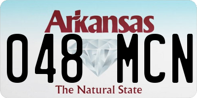AR license plate 048MCN