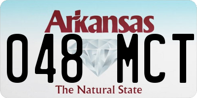 AR license plate 048MCT