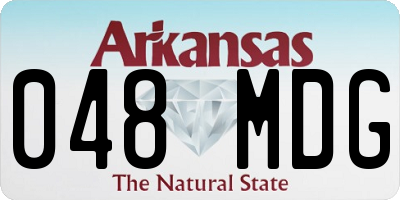 AR license plate 048MDG