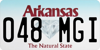 AR license plate 048MGI
