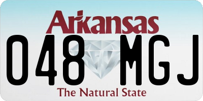 AR license plate 048MGJ