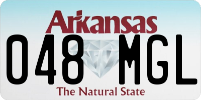AR license plate 048MGL