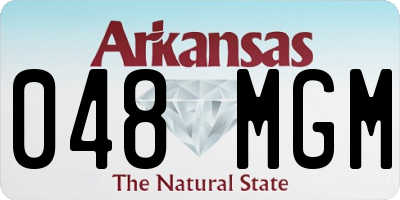 AR license plate 048MGM