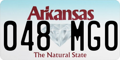 AR license plate 048MGO