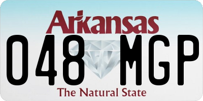 AR license plate 048MGP