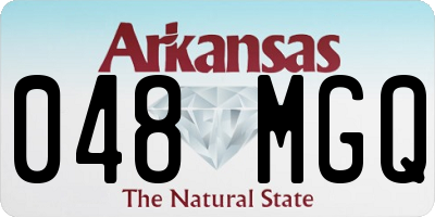 AR license plate 048MGQ