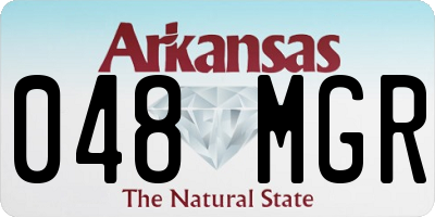 AR license plate 048MGR