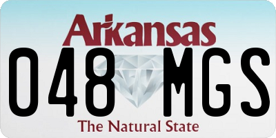AR license plate 048MGS