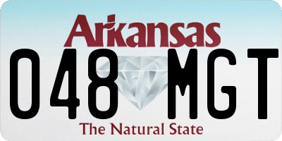AR license plate 048MGT