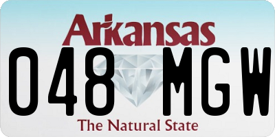 AR license plate 048MGW