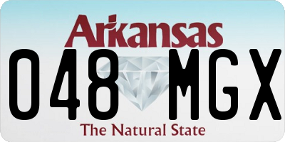 AR license plate 048MGX