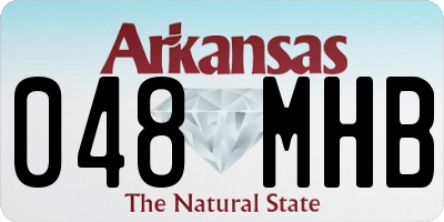 AR license plate 048MHB