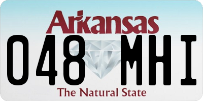 AR license plate 048MHI