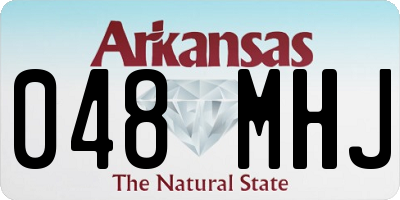 AR license plate 048MHJ