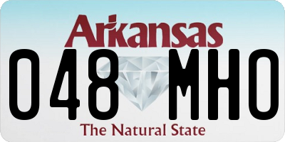 AR license plate 048MHO