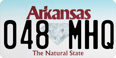 AR license plate 048MHQ