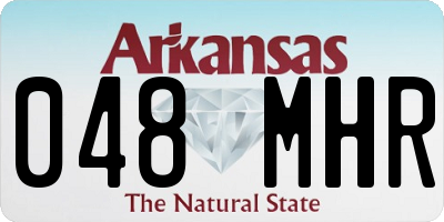 AR license plate 048MHR