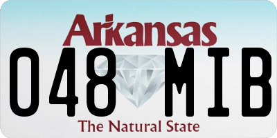 AR license plate 048MIB