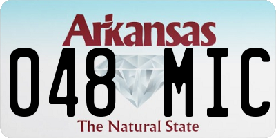 AR license plate 048MIC