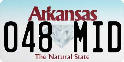 AR license plate 048MID