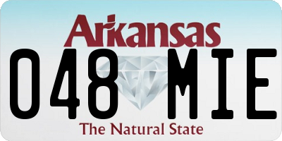 AR license plate 048MIE