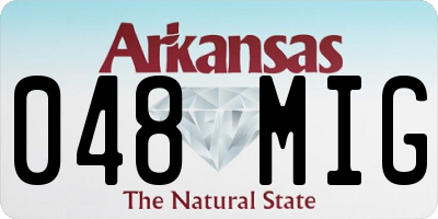 AR license plate 048MIG