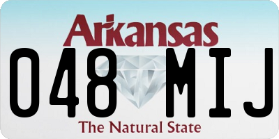 AR license plate 048MIJ