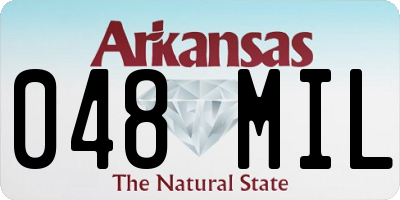 AR license plate 048MIL