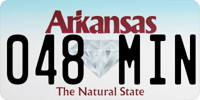 AR license plate 048MIN