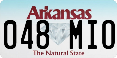 AR license plate 048MIO