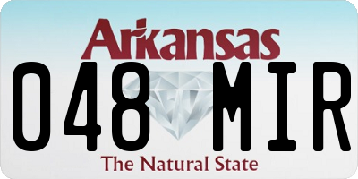 AR license plate 048MIR