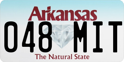 AR license plate 048MIT