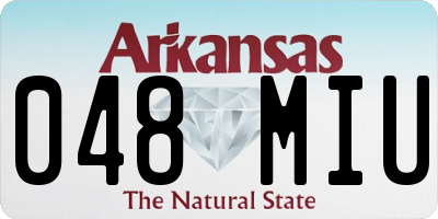 AR license plate 048MIU