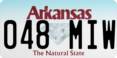 AR license plate 048MIW