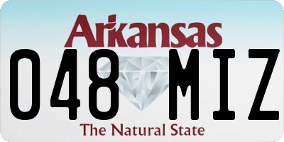 AR license plate 048MIZ