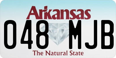 AR license plate 048MJB