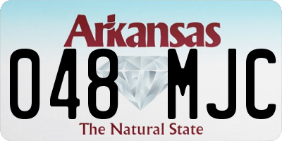 AR license plate 048MJC
