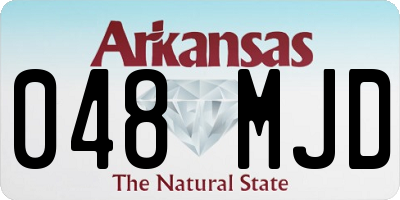 AR license plate 048MJD