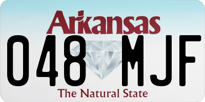 AR license plate 048MJF