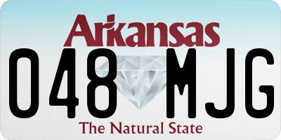 AR license plate 048MJG