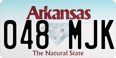 AR license plate 048MJK