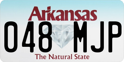 AR license plate 048MJP