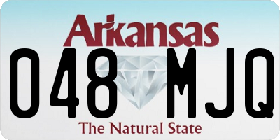AR license plate 048MJQ