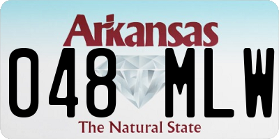 AR license plate 048MLW