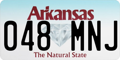 AR license plate 048MNJ