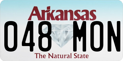 AR license plate 048MON