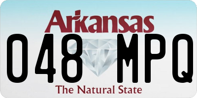AR license plate 048MPQ